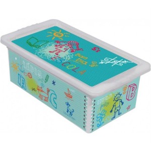 CAIXA ORGANIZADORA PLÁSTICA OR-16L 5,5L 34,3x19x11,7CM CADERNO INFANIL SÃO BERNARDO