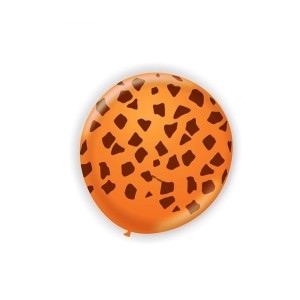 BEXIGA Nº11 GIRAFA LARANJA/MARROM C/25 UNIDADES ART-LATEX