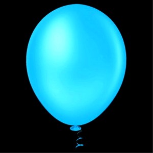 BEXIGA Nº9 LISA AZUL NEON C/25 UNIDADES ART-LATEX