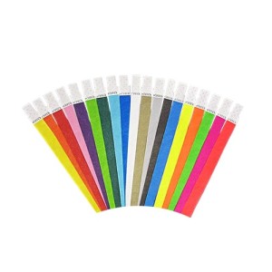 PULSEIRA VIP TYVEK FIX BANDS CORAL FLUORESCENTE C/50 POPPER