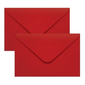 ENVELOPE CONVITE 160x235 80G TOQUIO VERMELHO C/20 UNIDADES SCRITY/FORONI