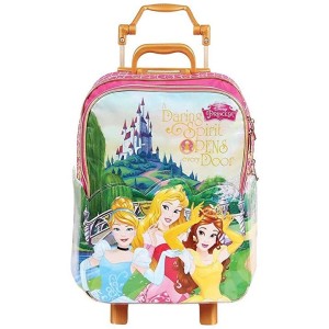 MOCHILA COM CARRINHO G PRINCESAS CENÁRIO 37279 DERMIWIL