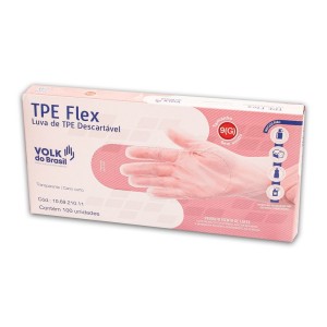 LUVA TPE FLEX G C/100 VOLK