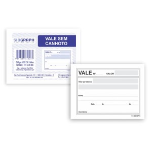 VALE SEM CANHOTO 50FLS SIDGRAPH