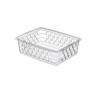 CESTO MULTIUSO GRANDE TRANSPARENTE REF.1119 19x25x7CM UNINJET