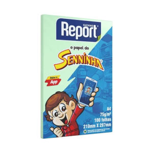 SULFITE A4 VERDE 210x297 75G 100FLS SENINHA