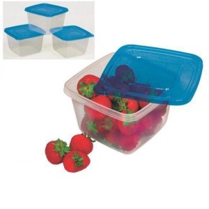 POTE PLASTICO CLICK 1150ML 14,3x14,3x9,5CM KIT C/3 SÃO BERNARDO