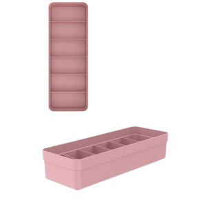 ORGANIZADOR PLASTICO COLMEIA G 35x12,5x7,5CM OL950 ROSA OU