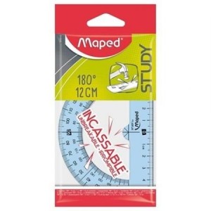 TRANSFERIDOR 180º 12CM INQUEBRÁVEL MAPED