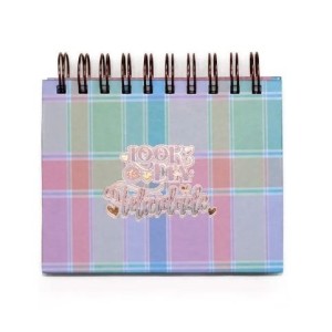 BLOCO DE NOTAS 13X10CM 120FLS 75G LOOK DA FELICIDADE MERCI