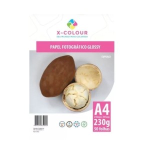 PAPEL FOTOGRÁFICO GLOSSY A4 230G 50FLS X-COLOUR