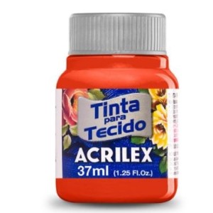 TINTA PARA TECIDO VERMELHO TOMATE 37ML ACRILEX