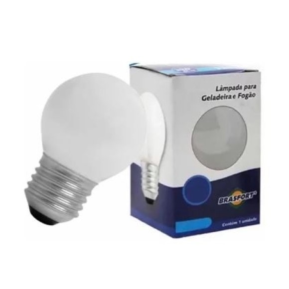 LÂMPADA PARA GELADEIRA E FOGÃO 40W/127V BRASFORT