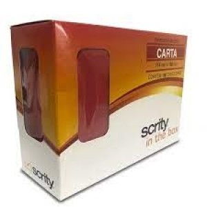 CAIXA DE ENVELOPE CARTA 114MMx162MM VINHO COM 100 UNIDADES SCRITY