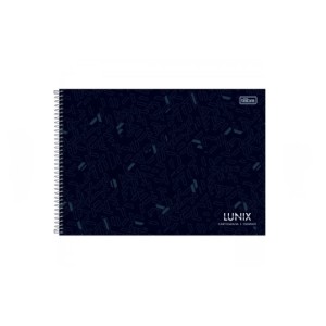 CADERNO 60FLS CARTOGRAFIA E DESENHO CAPA DURA ESPIRAL LUNIX TILIBRA