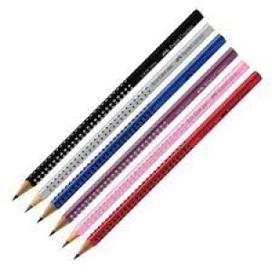 LÁPIS GRAFITE PRETO Nº2 GRIP FABER CASTELL