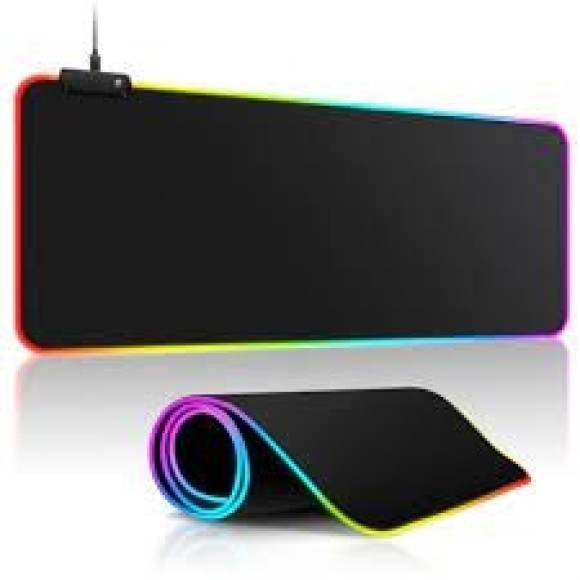 MOUSE PAD EXTRA GRANDE COM LED COLORIDO GAMER EXBOM