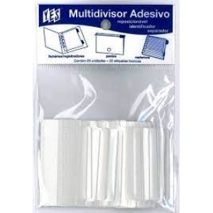 MULTIDIVISOR ADESIVO CRISTAL COM 20 UNIDADES YES