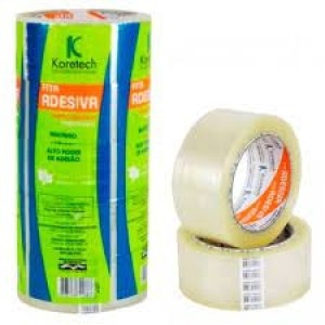 ROLO DE FITA ADESIVA TRANSPARENTE 45 MM x 100 M KORETECH