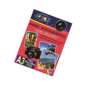 PAPEL FOTOGRÁFICO GLOSSY A3 180G/M² COM 20 FOLHAS OFF PAPER
