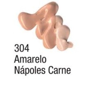 TINTA ACRÍLICA BISNAGA 20ML 304 AMARELO NÁPOLES CARNE ACRILEX