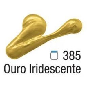 TINTA ACRÍLICA BISNAGA 20ML METÁLICA 385 OURO IRRIDESCENTES ACRILEX