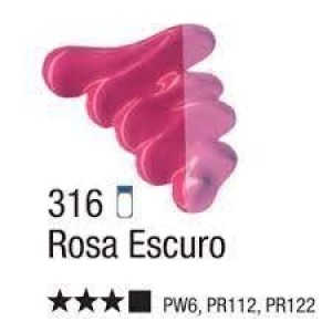 TINTA ÓLEO BISNAGA 20ML REF.316 ROSA ESCURO ACRILEX