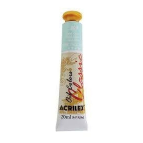 TINTA ÓLEO BISNAGA 20ML REF.309 AZUL CELESTE ACRILEX