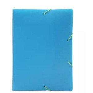 PASTA PLÁSTICA A4 ABA ELÁSTICO AZUL 0442 DELLO