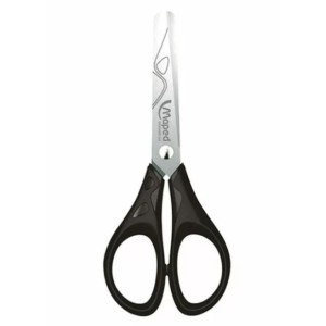 TESOURA ESCOLAR 13CM ESSENTIALS AVULSA PRETA MAPED