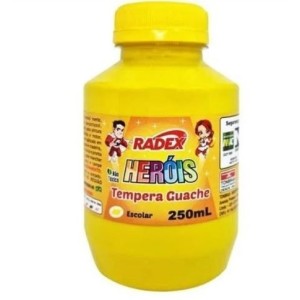 TINTA GUACHE 250ML AMARELO 2566 RADEX