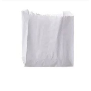 SACO DE PAPEL HAMBURGÃO BRANCO (MONO) 13,5x13 (37x14,5 ABERTO) C/500 BIGPEL