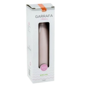 GARRAFA 500ML AÇO INOXIDÁVEL ROSA CLARO GA0103 BRW