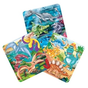 QUEBRA-CABEÇA 24/36/48 PEÇAS DINOS PROGRESSIVO REF.792412 PAIS & FILHOS