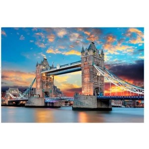 QUEBRA-CABEÇA 500 PEÇAS LONDRES PONTE DO TÂMISA REF.792461 PAIS & FILHOS
