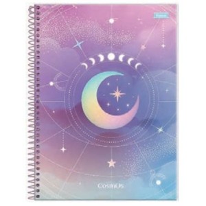 CADERNO 1/4 80FLS CAPA DURA ESPIRAL COSMOS FORONI