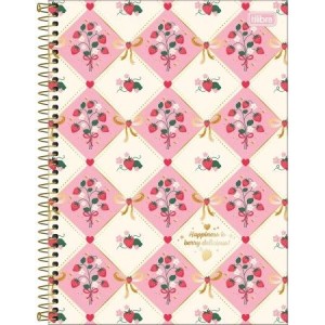 CADERNO 160FLS 10 MATÉRIAS UNIVERSITÁRIO CAPA DURA ESPIRAL BE BERRY TILIBRA