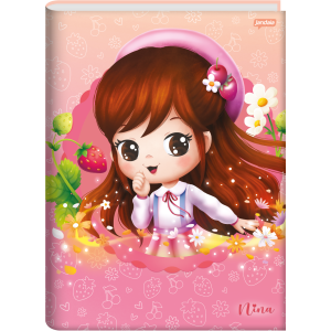 CADERNO 48FLS UNIVERSITÁRIO CAPA DURA BROCHURA NINA JANDAIA