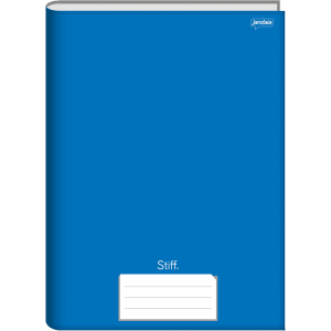 CADERNO ¼ 96FLS CAPA DURA BROCHURA AZUL STIFF JANDAIA