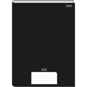 CADERNO ¼ 96FLS CAPA DURA BROCHURA PRETO STIFF JANDAIA