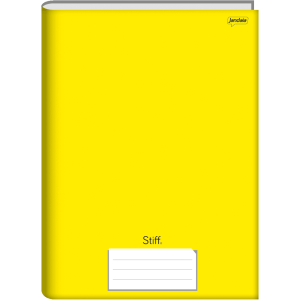 CADERNO ¼ 48FLS CAPA DURA BROCHURA AMARELO STIFF JANDAIA