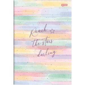 CADERNO 1/4 30FLS CAPA FLEXIVEL BROCHURA PAUTAS DIVERSAS LA CREME JANDAIA