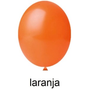 BEXIGA LARANJA Nº9 C/50 UNIDADES HAPPY DAY